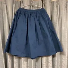 MELROSE CLAIRE ネイビーフレアスカート ひざ下のサムネイル