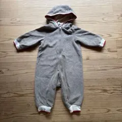 familiar フード付きジャンプスーツ 80
