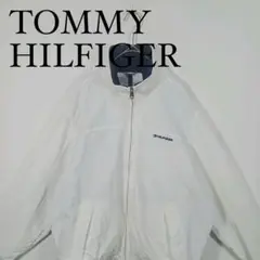 TOMMY HILFIGER ホワイトナイロンジャケット パーカー　M