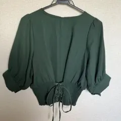 VENCE EXCHANGE♡ダークグリーン　ブラウス