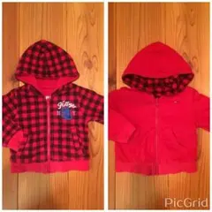 tommyリバーシブルパーカー