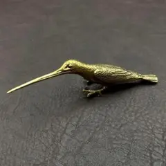 真鍮 置物 アンティーク ヴィンテージ ハンドメイド 動物 鳥 カワセミ42