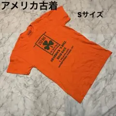 【ヴィンテージ】アメリカ古着 クローバー オレンジ S