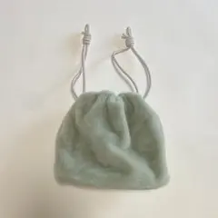 巾着ファーバッグ
