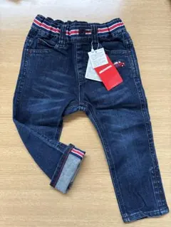 【新品】ミキハウス　デニム　90㎝