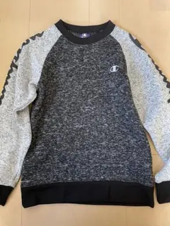 Champion ラグランスリーブ トレーナー グレー/ブラック