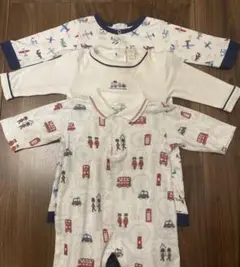 kissy kissy キッシーキッシー　ロンパース　3枚セット　3-6M