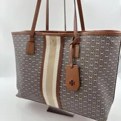 トリーバーチ ジェミニリンク トートバッグ 2way A4茶