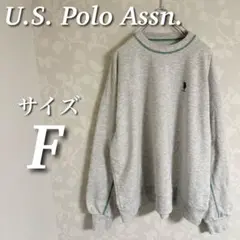 U.S. Polo Assn. ステッチ配色オーバーサイズスウェット　長袖　裏毛
