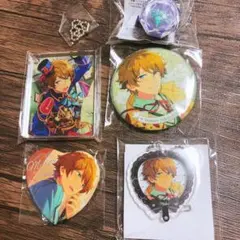 あんスタ 高峯翠 コロッタ 缶バッジ リングライト スケルトンうちわ セット