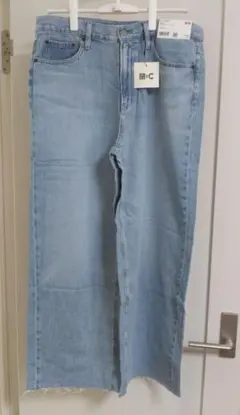 新品　ユニクロC　ワイドストレートジーンズ29　GU