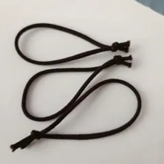ブラウンヘアゴム　3本セット　すぐ使える