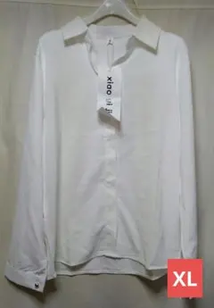 ホワイト長袖シャツ XL