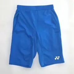 美品　バドミントン　ヨネックス　ハーフパンツ　スリムフィットモデル　ブルー　SS