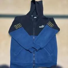 PUMA フリースパーカー 150cm ネイビー/ブラック