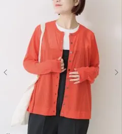 Spick & Span 2way ウォッシャブル シアーカーディガンのサムネイル