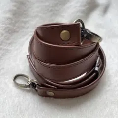 ショルダーストラップ ブラウン バッグショルダー 幅1.8㎝ Cカン カラビナ