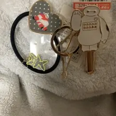 ベイマックス バッグクリップ　チャーム　ゴム