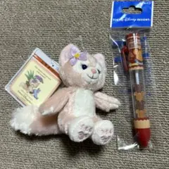 リーナベルぬいぐるみチャーム　リーナベルキーホルダーミッキーワッフルボールペン