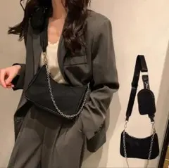 韓国ショルダーバッグ チェーンポシェット