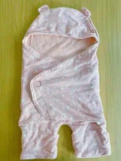 くま耳　おくるみ　お出かけ用　カバーオール　女の子