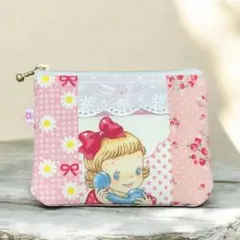 ハンドメイドポーチ　フラットポーチ　マーガレットアンドソフィー