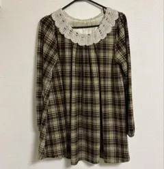 フリルデザインレディース長袖トップス