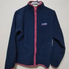 フリースジャケット ネイビー ピンク