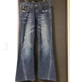 フレアデニムパンツ ブーツカット 古着 90's 00's 646
