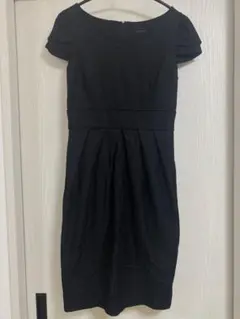 MAITRESSE メトリーゼ タイトワンピース パーティドレス 肩フリル 黒