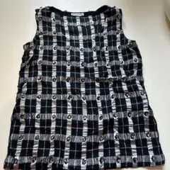 ISSEY MIYAKE ノースリーブ チェック柄 チュニックのサムネイル