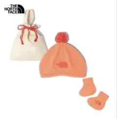 ノースフェイス ベビー クレイドルコットンキャップアンドソックスセット