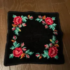 フェイラー FEILER ハンカチ ブラック 薔薇 レディース