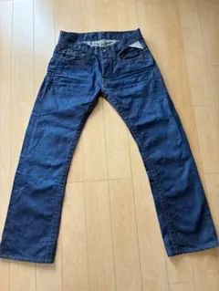 REPLAY ダークブルー ストレートデニム