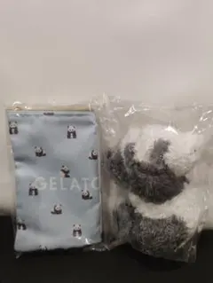 ジェラートピケ パンダ　sweet10月号付録　ポーチ　ぬいぐるみ