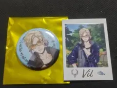 ツイステ展　ツイステッドワンダーランド　ヴィル　カード　缶バッジ