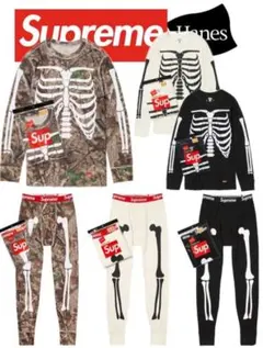 24FW Supreme Hanes Bones Thermal L