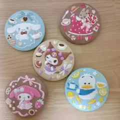 サンリオ 刺繍缶バッジ 5点セット