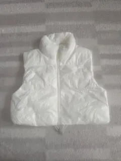 SHEIN 中綿ダウンベスト ホワイト XS