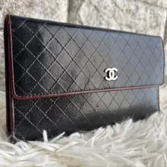 【激レア 美品】シャネル　ビコローレ　長財布　三つ折り　ココマーク　バイカラー