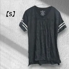 半袖Tシャツ 【S】Vネック ブラック トップス レディース Tシャツ