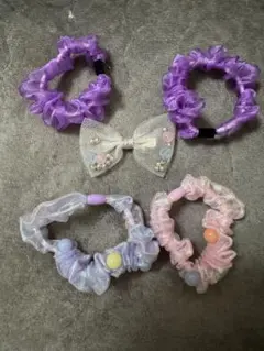 カラフルヘアゴム　アクセサリー　5個セット