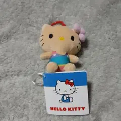 ハローキティ カラビナ付きマスコット 日焼け水着キティ