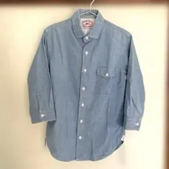 BEAMS HEART メンズ　シャンブレーシャツ　七分袖　Sサイズ　かわいい