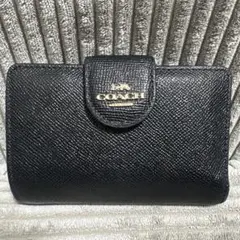 COACH ブラック 二つ折り財布