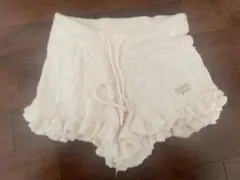 ジェラートピケ　アイボリー タオル生地ショートパンツ