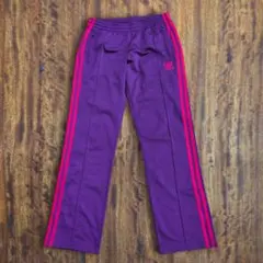 adidas アディダス トラックパンツ トレフォイル 刺繍ロゴ パープル 紫