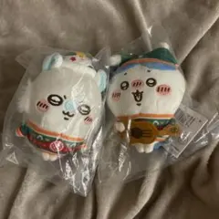 ちいかわ エニマイくじ D賞マスコットキーホルダー ハチワレ＆モモンガ