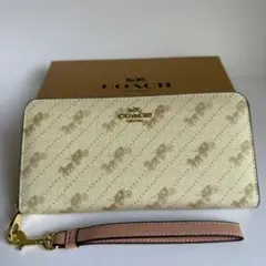 コーチ 長財布 C3548 ストラップ付 シグネチャー