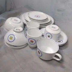 希少 廃盤 乃りたけ 日本陶器 食器14点セットのサムネイル
